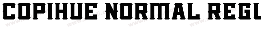 Copihue Normal Regul字体转换